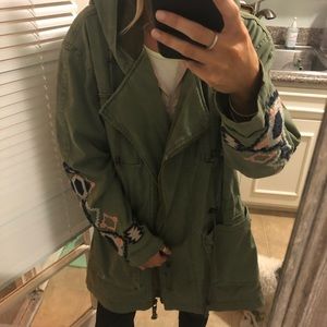 Free people embroidered coat